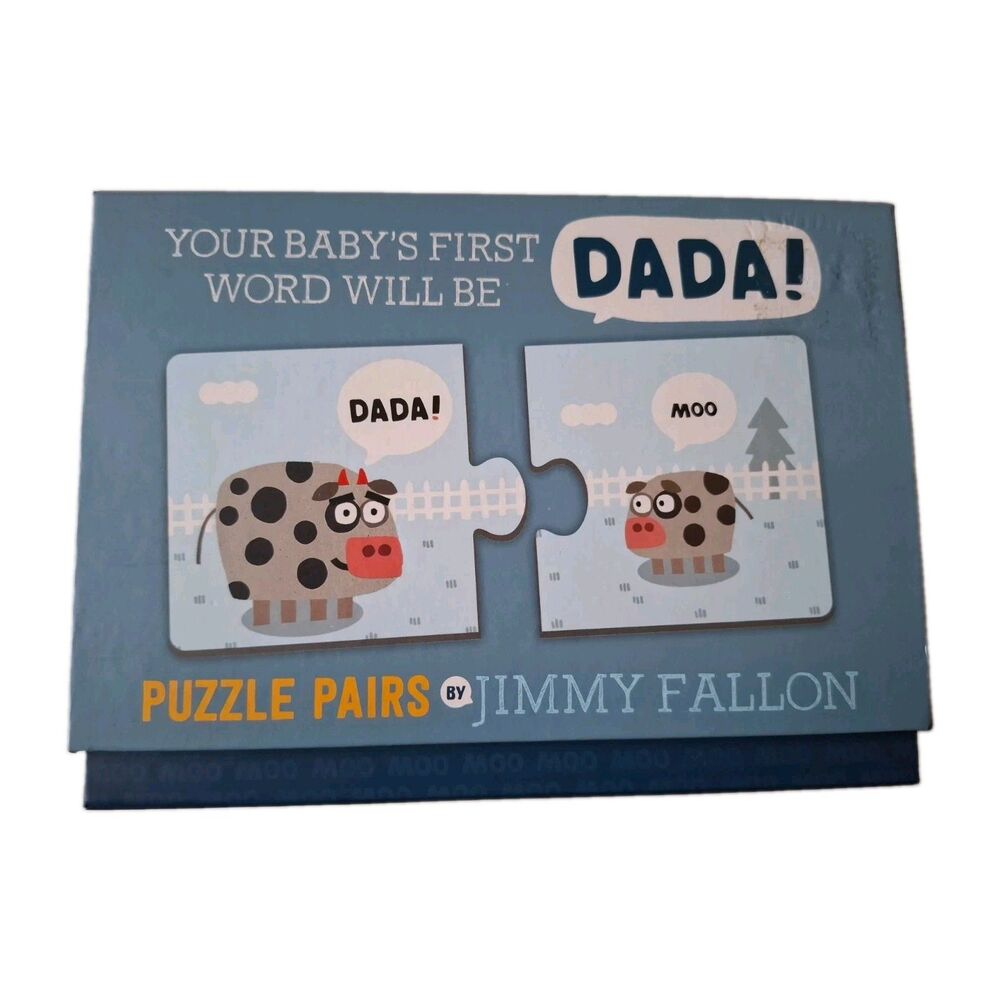 Jimmy Fallon Babys First Word Will be Dada Puzzle Pairs Matching Game Age 2+ NEW